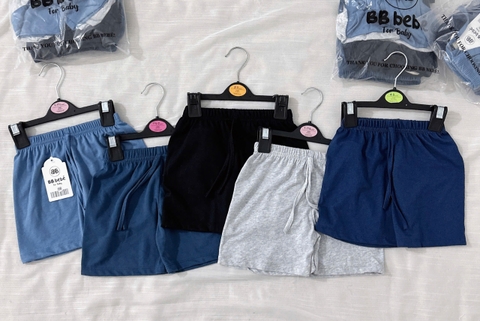 CB295- combo 5 quần thun Bảng màu Than bé trai cạp chun