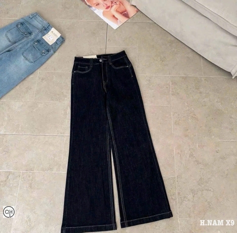 Quan125- Quần jeans loe mẫu mới 2 màu đậm-nhạt