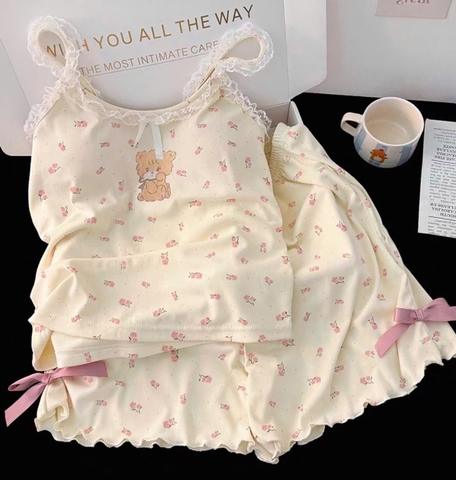 Set876- Bộ 2 dây mặc nhà cộc có sẵn đệm ngực CÓ SIZE LỚN