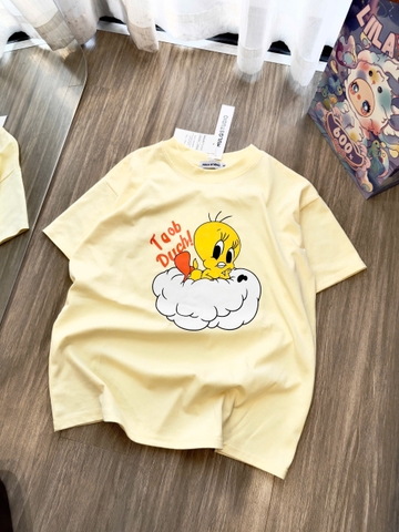 A499-Áo thun suông vịt vàng
