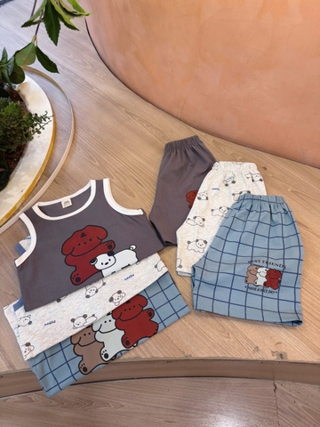 CB309- Combo 3 bộ ba lỗ bé trai