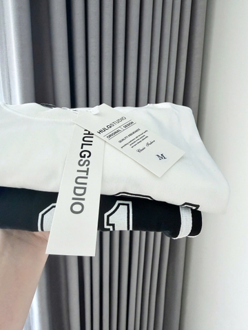 Set872-Set áo thun trắng 01 phối quần short đen