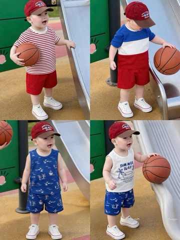 BT919-Combo 3 áo cotton tông vàng in mèo KITTY