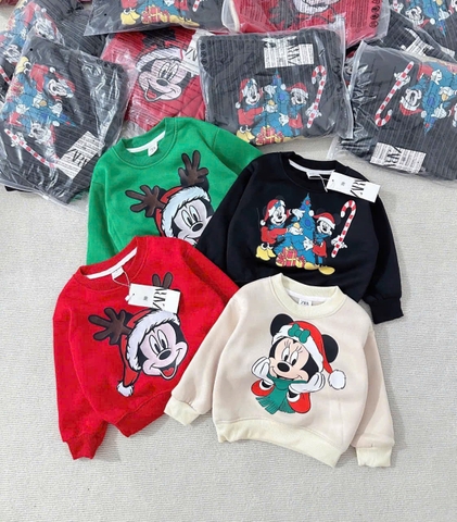 CB185- Combo 2 áo nỉ bông set trai/gái NOEL