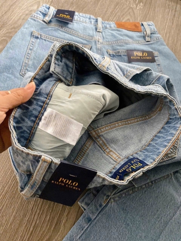 Quan043- Quần  short jeans xanh nhạt hàng nhà máy full tem