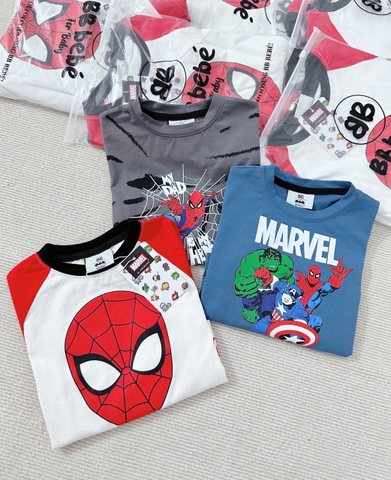 CB183- Combo 3 áo NHỆN chất cotton loại đẹp form 9-27kg