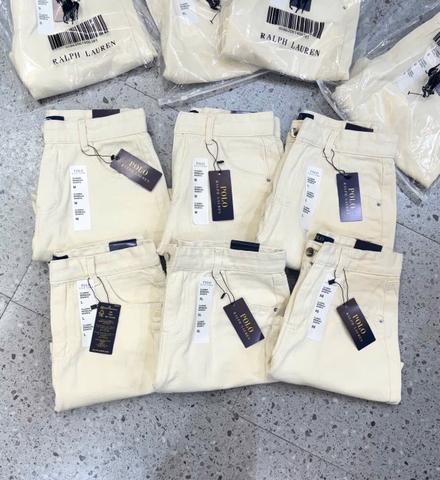 QUAN036- Quần JEANS đùi màu trắng full tem nhà máy