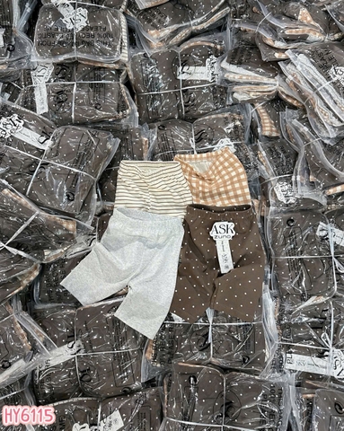 BT866-ComBo 4 quần legging cộc cho bé gái 8-26kg