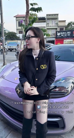 ☘️ÁO DẠ CD XANH THAN 2 LỚP CÚC ĐỒNG 🌺