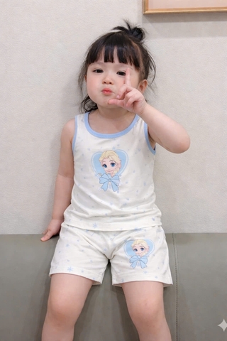 Bt913-Combo 2 bo cotton 2 dây bé gái  viền bèo