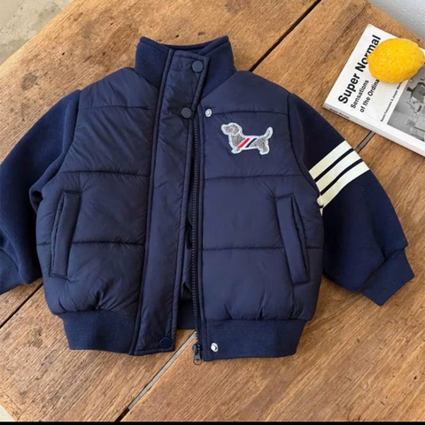 bt786- ái phao thêu cún 3 màu phối nỉ da bo gấu