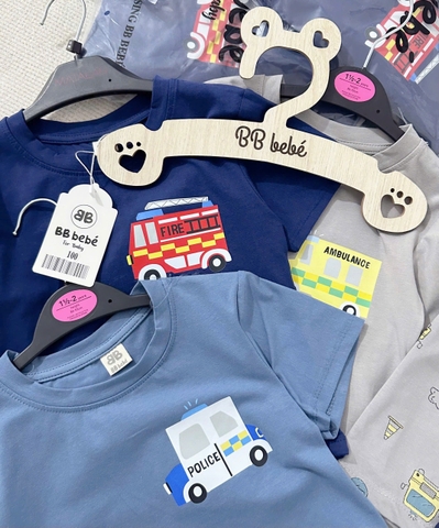 CB203- Combo  3 bộ oto tông xanh ghi chất cotton