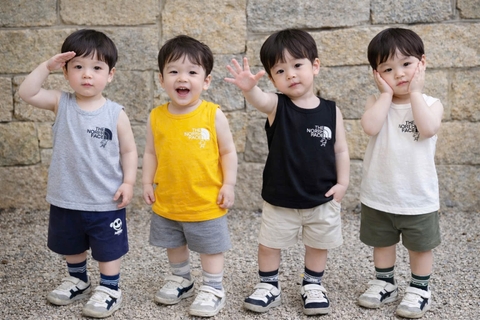 BT865-ComBo 4 áo thun ba lỗ cotton mát cho bé 9-27kg