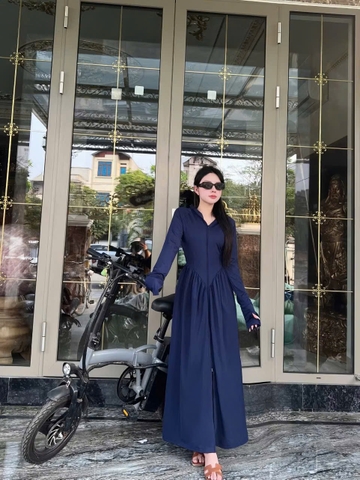 A285-Đầm chống nắng xoè liền 2 lớp ,mũ to dài chuẩn 120cm 5 màu