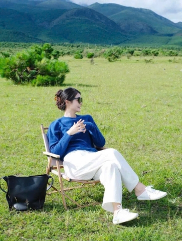 A338-Áo len xanh coban QUảng Châu