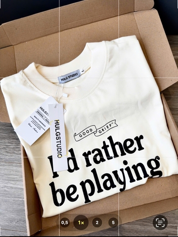 A493-Áo thun cộc tay màu be in chữ GOLF đủ tem hàng nhà máy