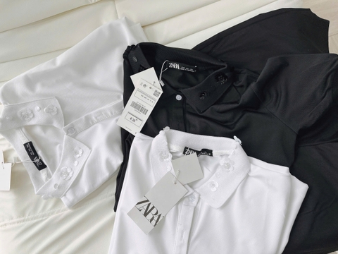 SET486-SET POLO ĐÍNH HOA MIX SHORT LI TRƯỚC 🌷