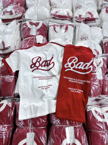 SET469-Set Bad đỏ trắng quần suông chạy viền chất zip đẹp