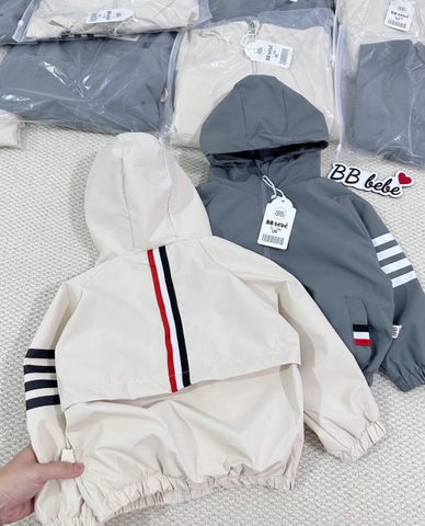 Aokid022- Áo gió trẻ em lót lưới mã THOM  2 màu