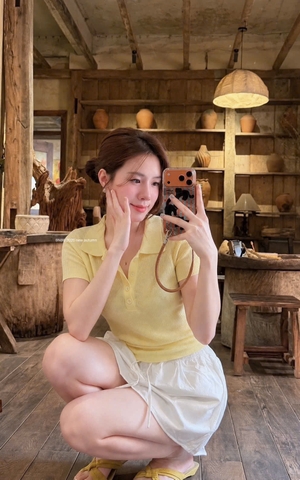 A750- Áo len dệt kim cộc tay 2 màu hồng và hàng hãng BNBB