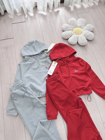 ☘️SSET341-ET BỘ NỈ QUẦN SUÔNG CHẠY SỌC ÁO THÊU MIU MIU ☘️