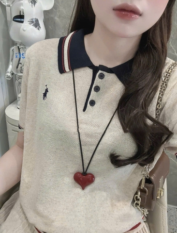 Set724- Set len Quảng châu viền thêu 2 màu be- đen