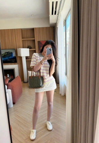 A759- Áo len cộc thêu tim viền tím đủ tem Camilla