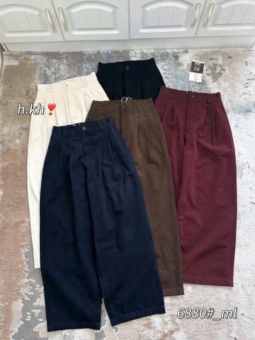 Quan077- Quần kaki jeans 5 màu cạp bán chun dài 91-93cm