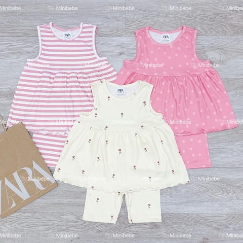 CB111- Combo 3 bộ HAPPY FUN chất tăm thun trẻ  em VNXK