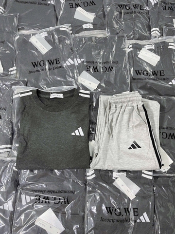 🥭🥭 SET714- BỘ NỮ D...XÁM TIÊU ÁO CỘC QUẦN BOM