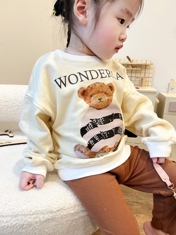 BN061- Bộ nỉ WONDERLA trẻ em VNXK