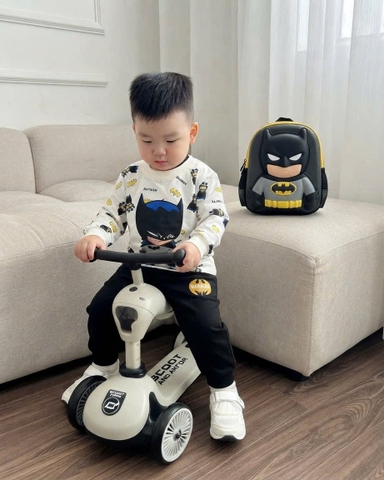 BT1069-Combo bộ nỉ dài tay siêu nhân bé 8-25kg