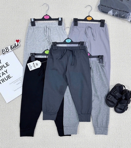 CB295- combo 5 quần thun Bảng màu Than bé trai cạp chun