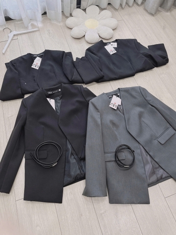 A148-Áo blazer/ Áo vest nữ kèm đai