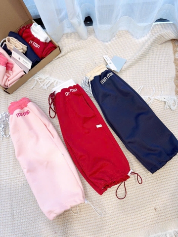 CB297- Combo 3 quần chữ M suông chất nỉ hai da thêu Miu Miu