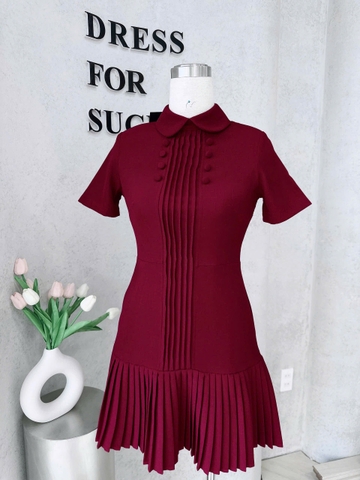 ☘️ dam150- VÁY LI CÚC BỌC 2 MẦU đỏ trắng  ☘️