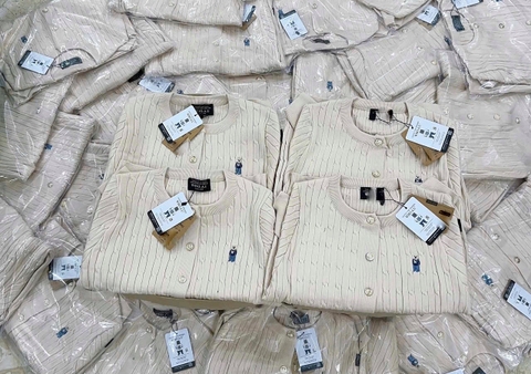 A407- Áo len thừng gấu màu be hàng nhà máy chuẩn