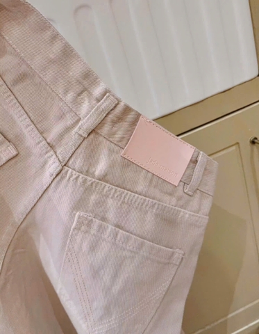 QUAN119- Quần JEANS suông hồng JADEMAISON kèm túi xách