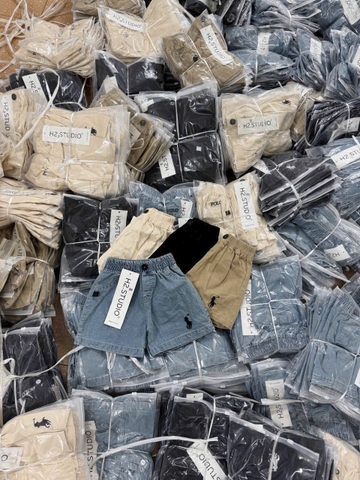 Cb428- Combo quần jeans thêu cạp chun túi bên