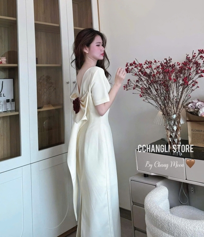 ✨ DAM135-VÁY NƠ ĐÍNH HOA DÁNG DÀI 2 LỚP ✨