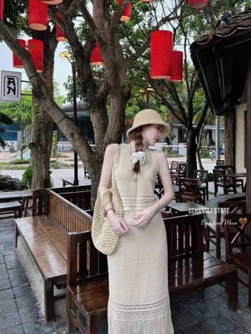 Set693- Set len 3 màu Quàng Châu chân váy 2 lớp