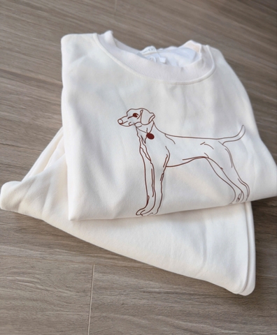 SET747- SET áo nỉ dài tay phối quần suông tặng kèm khăn rời