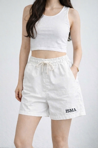 QUAN101- Set 3 quần short cộc cạp chun đen trắng hồng