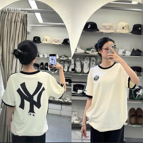 A480- Áo thun cộc tay NY 2 màu đen trắng hàng nhà máy đủ tem Nội dung 2