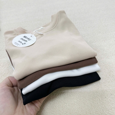 BT298-Bộ tăm HÀN màu trơn 4 màu MINKY MOM chất đẹp