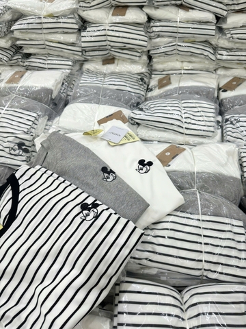 A371-SET 3 ÁO THUN DÀI TAY MICKEY ĐỦ SIZE