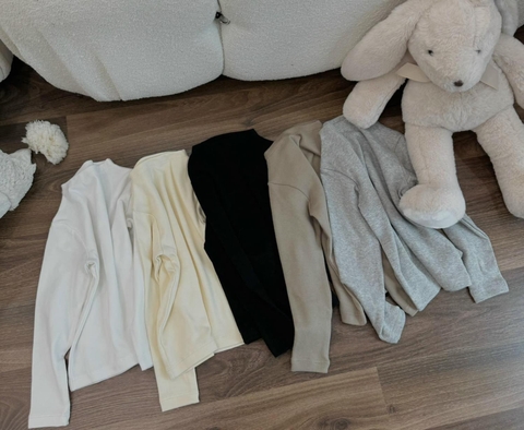 CB156-Combo 3 áo giữ nhiệt cổ 3 phân cho bé