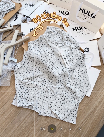 Set1057- Set áo thun kẻ ngang nâu phối quần cộc
