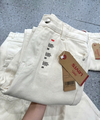 QUAN032-Quần JEANS suông trắngLÌ VAI màu trắng dài 100cm hàng nhà máy full tem