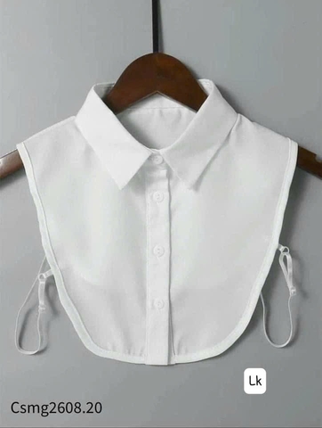 A374- Set 2 Cổ áo sơ mi trắng chất kak lua